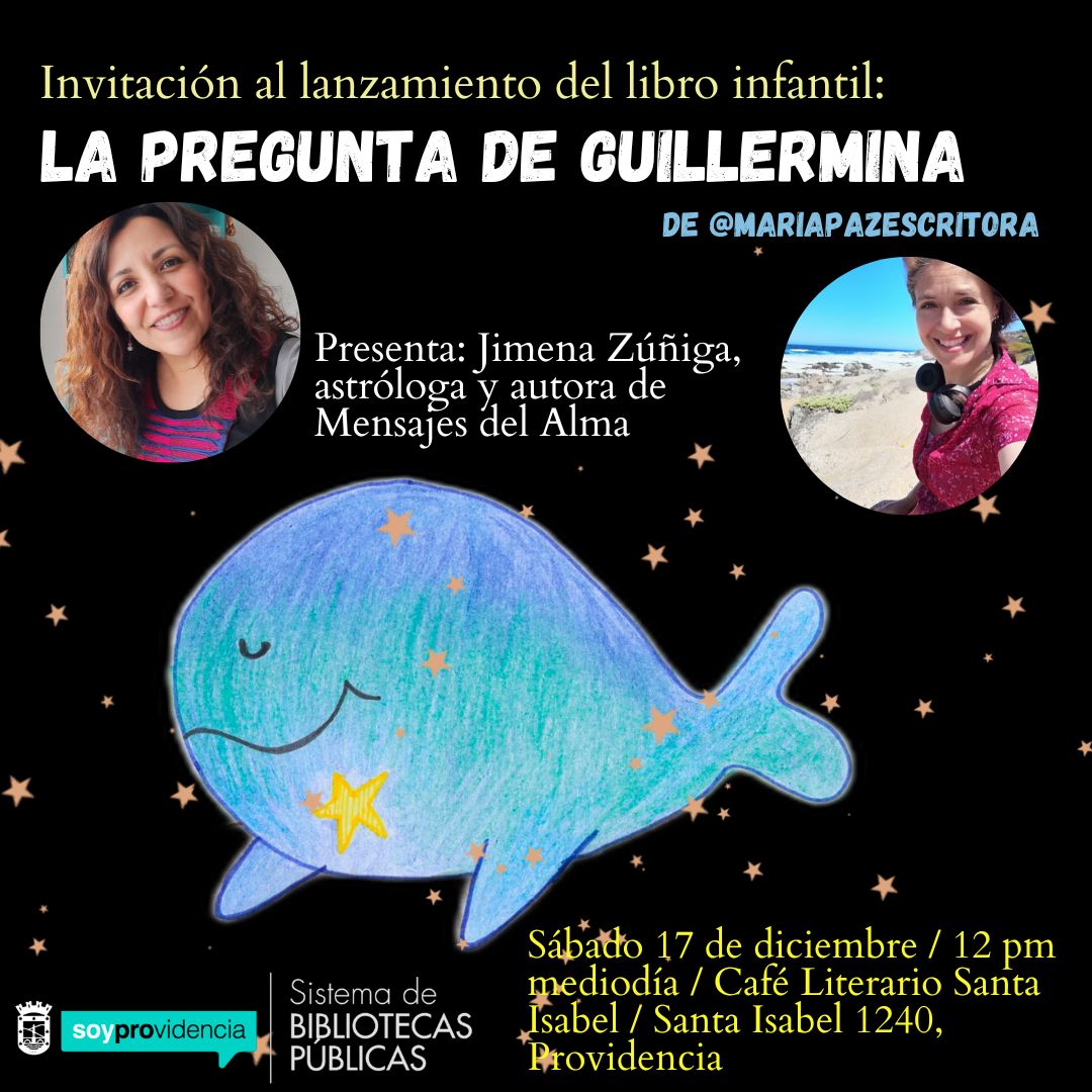 Invitación al lanzamiento del libro infantil LA PREGUNTA DE GUILLERMINA (2)